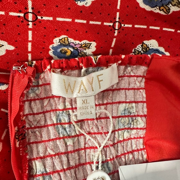 WAYF Scarf Print Midi Dress NWT Paisley Boho Dress XL - Picture 3 of 3